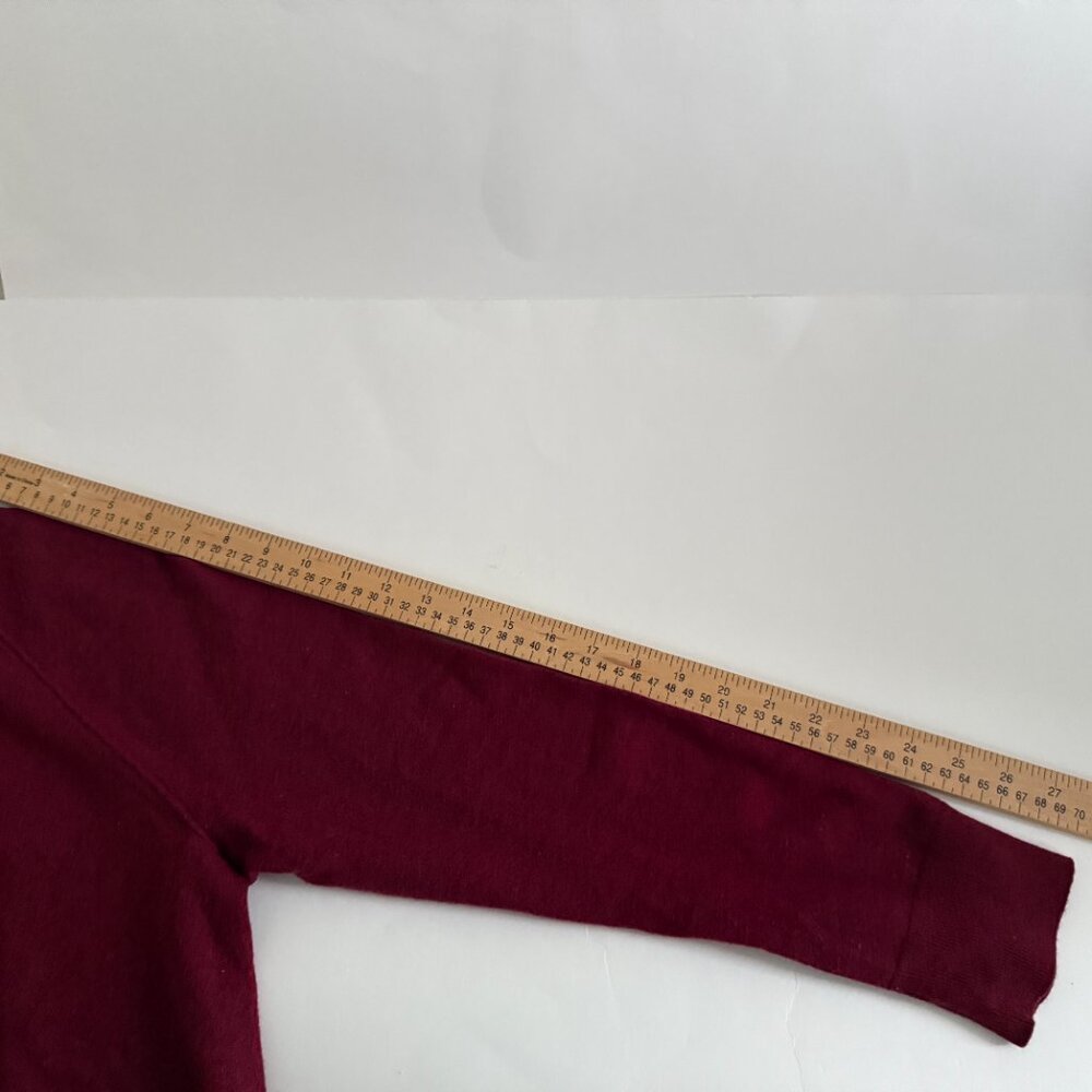 Banana Republic Men's Baruffa Italian Merino Wool Red Crew Sweater Sze XL Shrunk - Picture 8 of 10